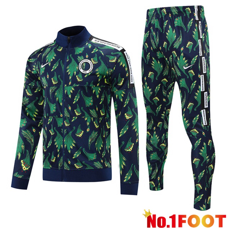 Nigeria Training Tracksuit Black Green 2021/2022