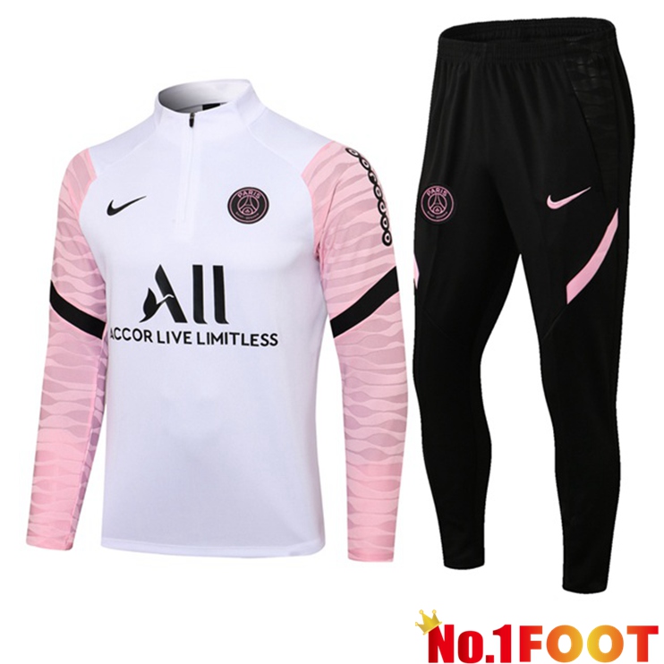 Paris PSG Training Tracksuit White Rose 2021/2022