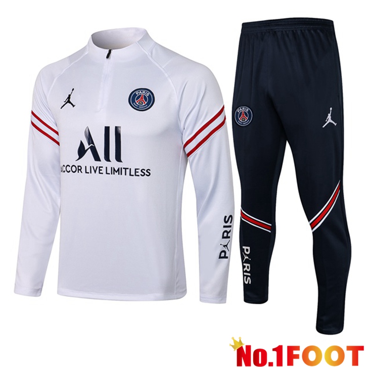 Paris PSG Training Tracksuit Jordan White 2021/2022