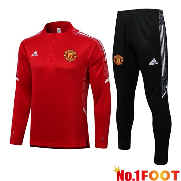 Manchester United Training Tracksuit Red 2021/2022