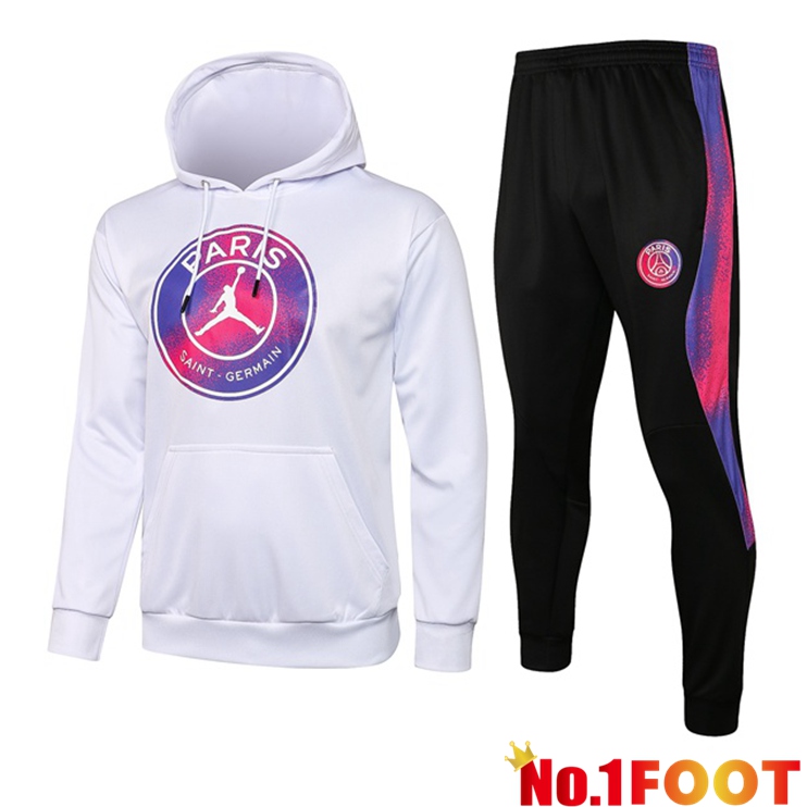 Jordan PSG Training Tracksuit White Purple 2021/2022