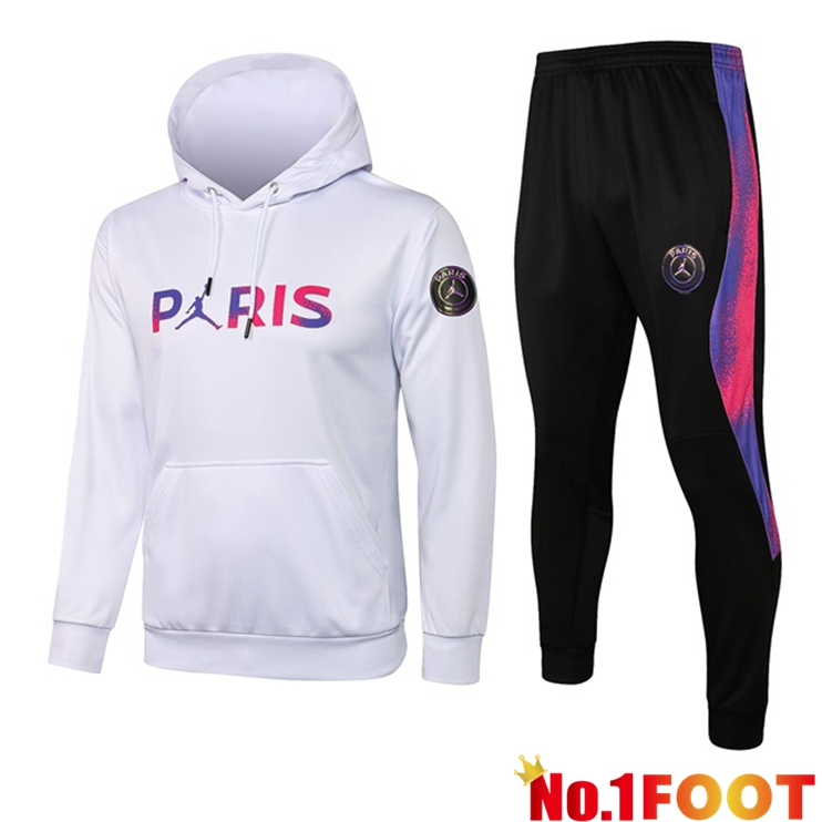 Jordan PSG Training Tracksuit White Purple 2021/2022