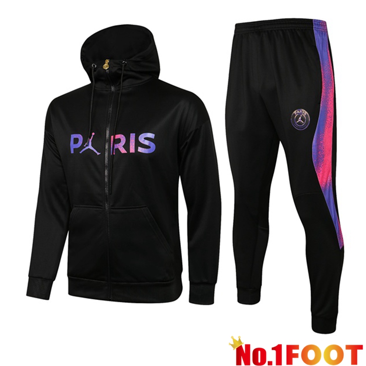 Jordan PSG Training Tracksuit Black Purple 2021/2022