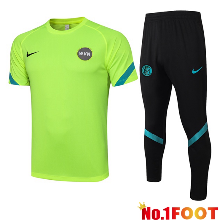 Inter Milan Training T Shirt + Pants Green 2021/2022