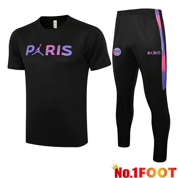 Paris PSG Jordan Training T Shirt + Pants Black 2021/2022