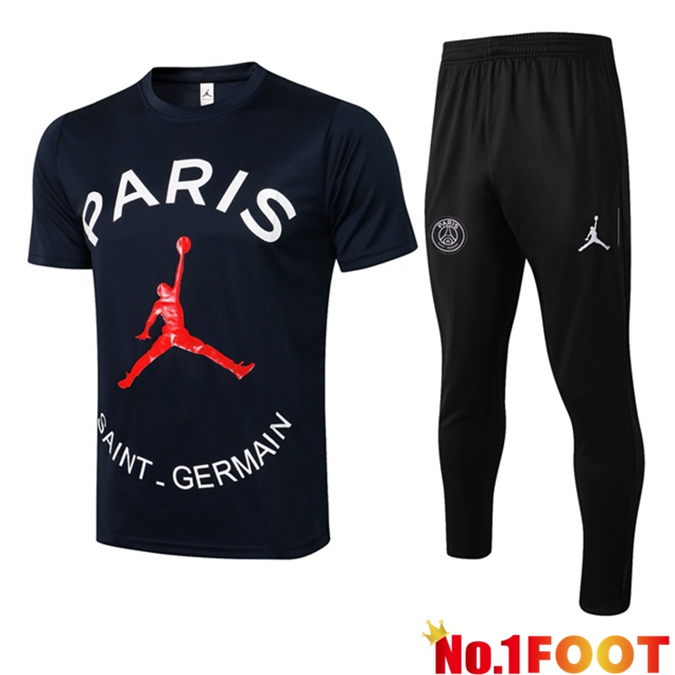 Paris PSG Jordan Training T Shirt + Pants Black 2021/2022