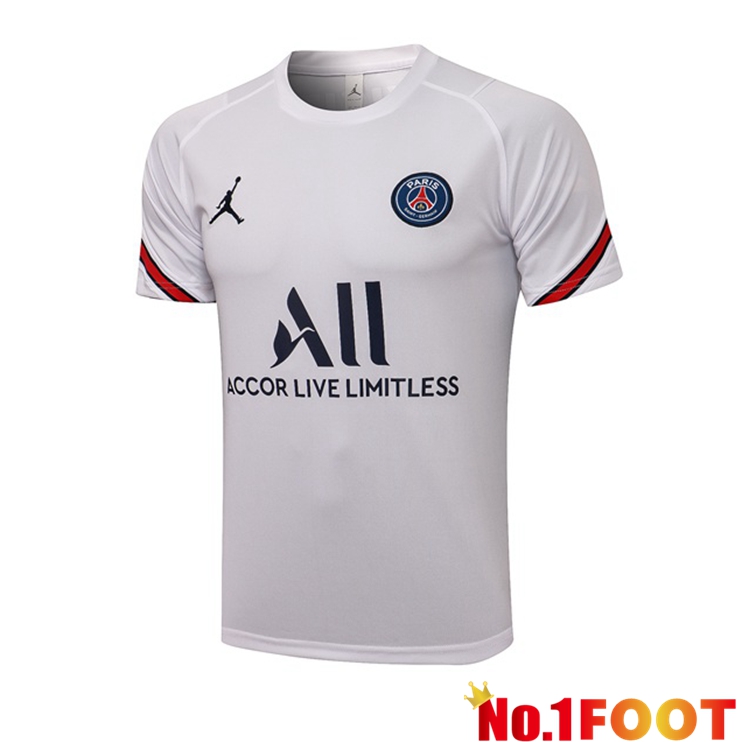 Paris PSG Training T Shirt Jordan White 2021/2022