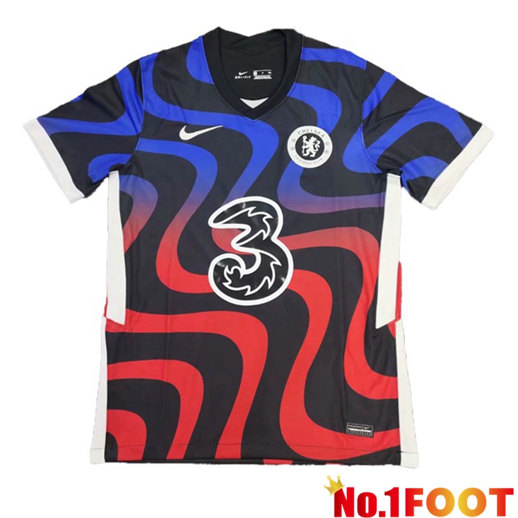 FC Chelsea Training T Shirt Blue Red 2021/2022