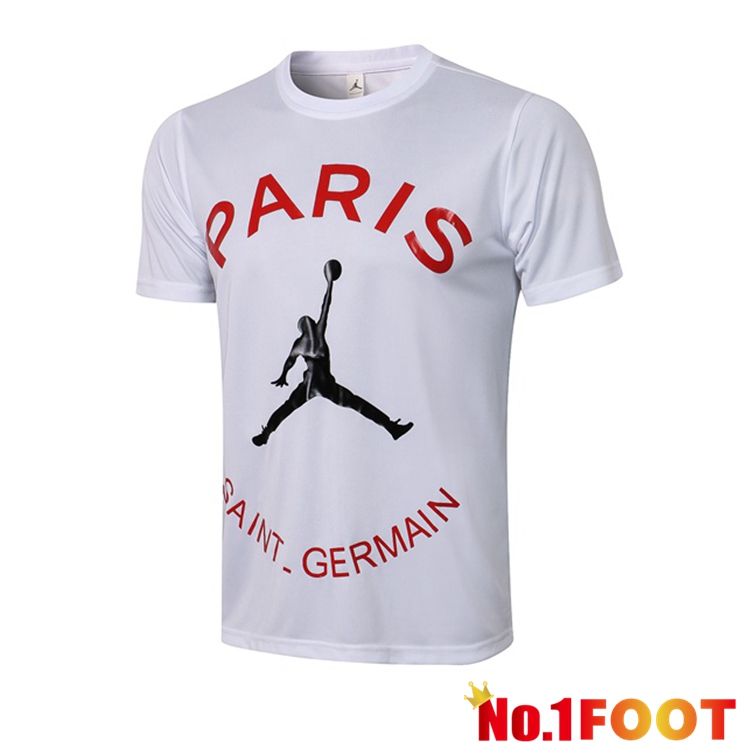 Paris PSG Jordan Training T Shirt White 2021/2022