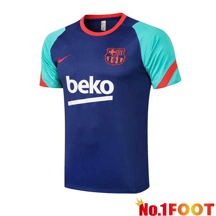 FC Barcelona Training T Shirt Blue 2021/2022