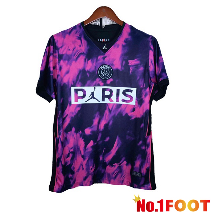 Paris PSG Training T Shirt Purple Black 2021/2022