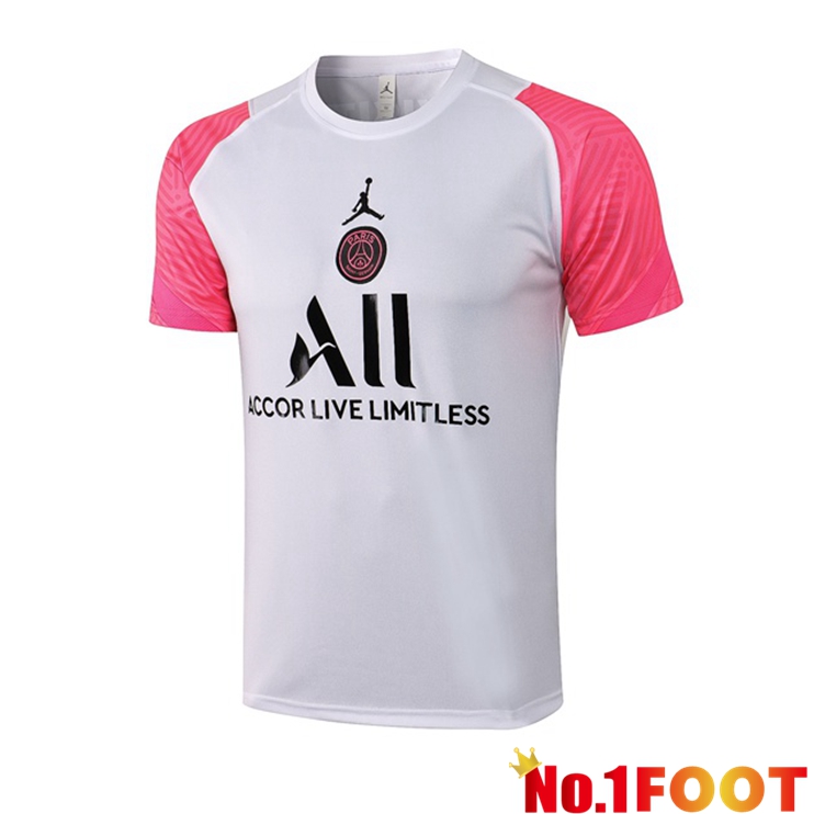 Paris PSG Jordan Training T Shirt White Rose 2021/2022