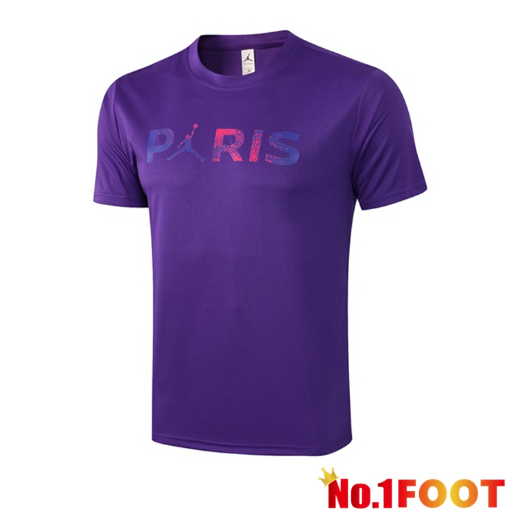 Paris PSG Jordan Training T Shirt Purple 2021/2022