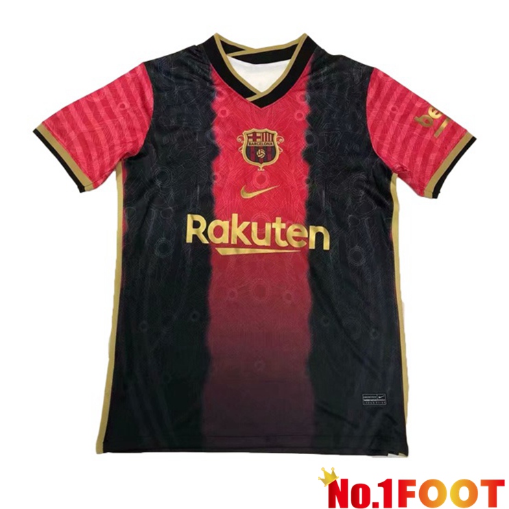 FC Barcelona Training T Shirt Black Red 2021/2022