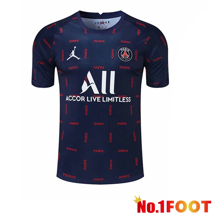 Paris PSG Training T Shirt Blue 2021/2022