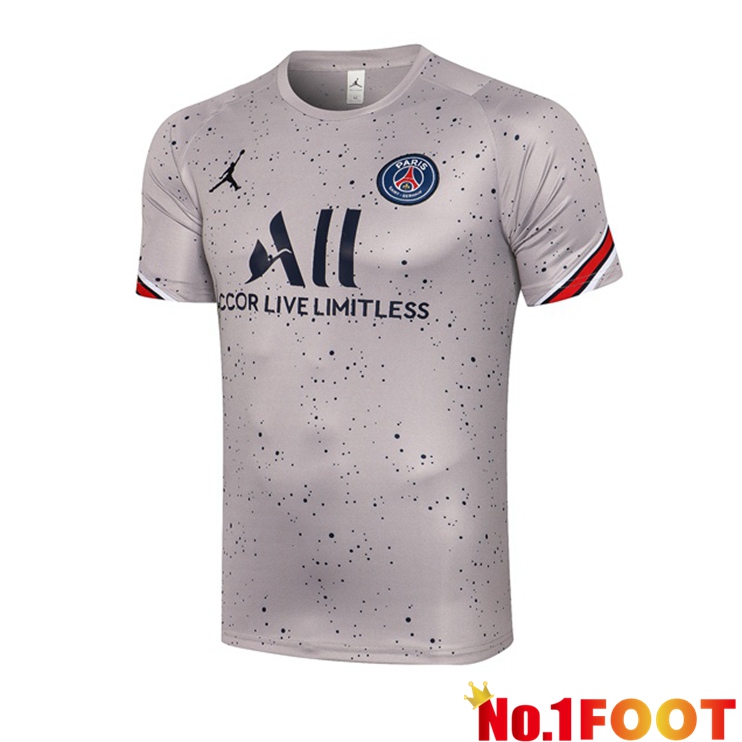 Paris PSG Training T Shirt Jordan Grey 2021/2022