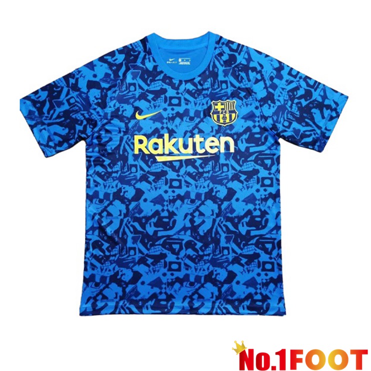 FC Barcelona Training T Shirt Blue 2021/2022