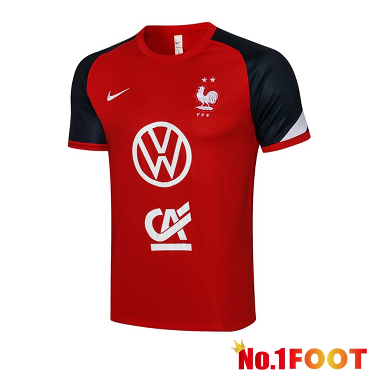 France Training T Shirt Red 2021/2022