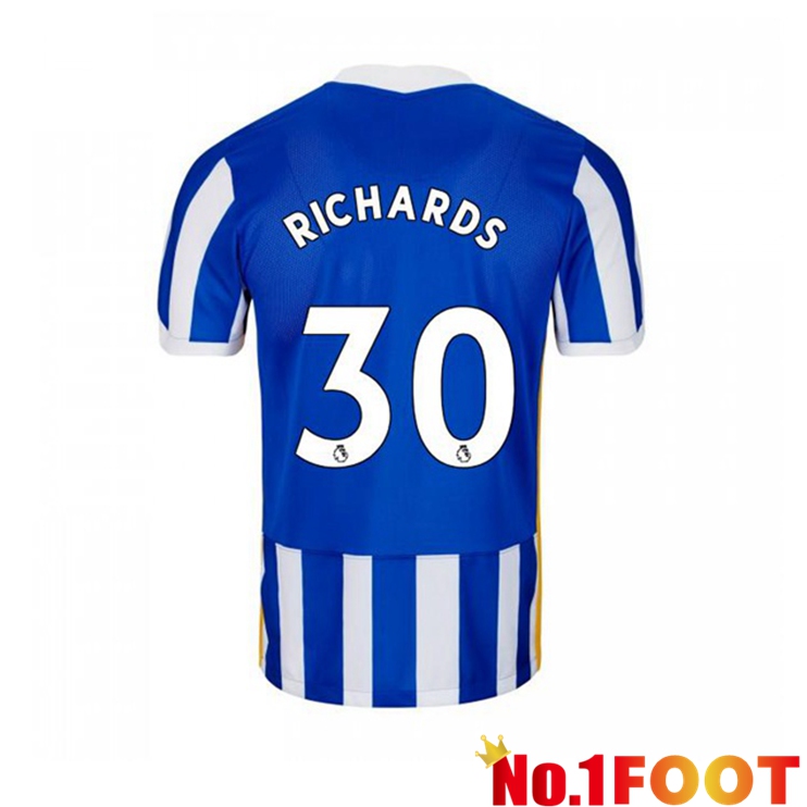 Brentford FC (RICHARDS 30) Home Jersey Blue/White 2021/22