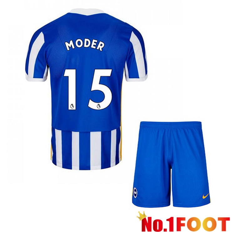 Brentford FC (MODER 15) Kids Home Jersey Blue/White 2021/22