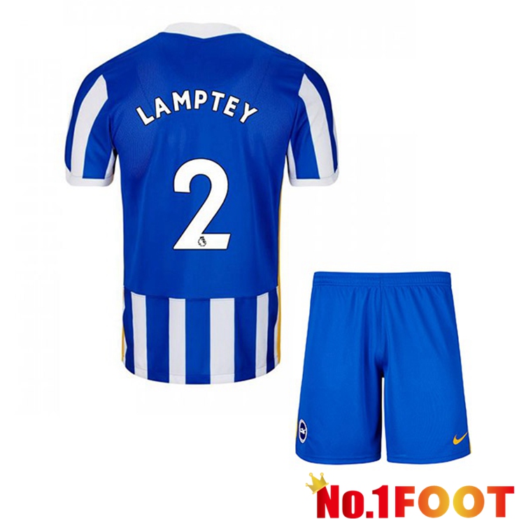 Brentford FC (LAMPTEY 2) Kids Home Jersey Blue/White 2021/22