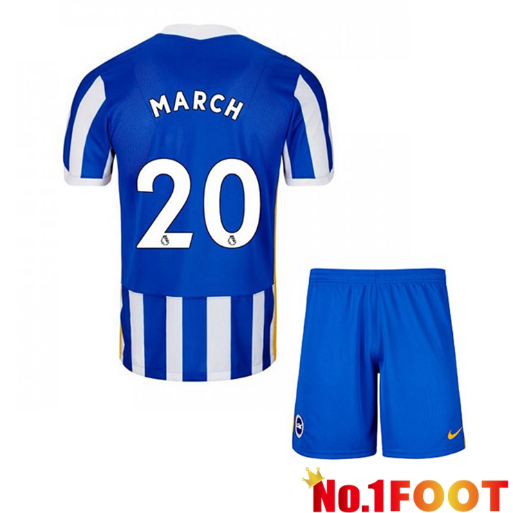 Brentford FC (MARCH 20) Kids Home Jersey Blue/White 2021/22