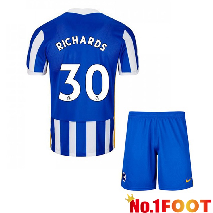 Brentford FC (RICHARDS 30) Kids Home Jersey Blue/White 2021/22