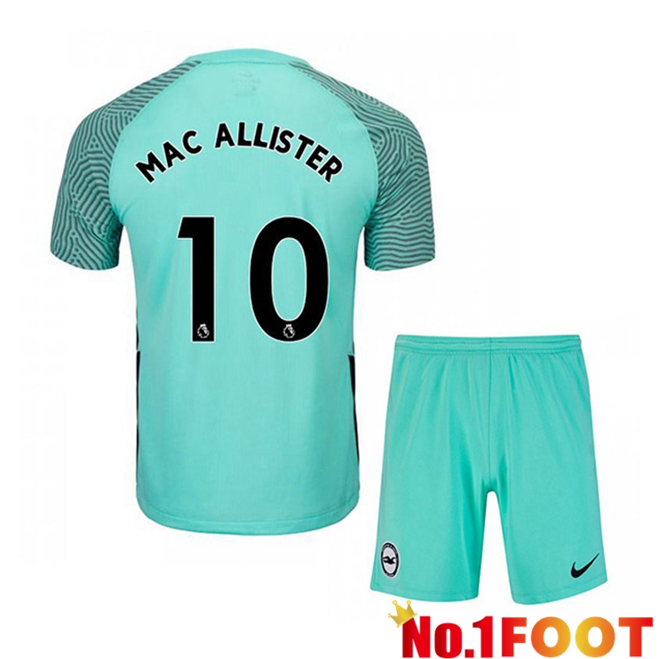 Brentford FC (MAC ALLISTER 10) Kids Away Jersey Green 2021/22