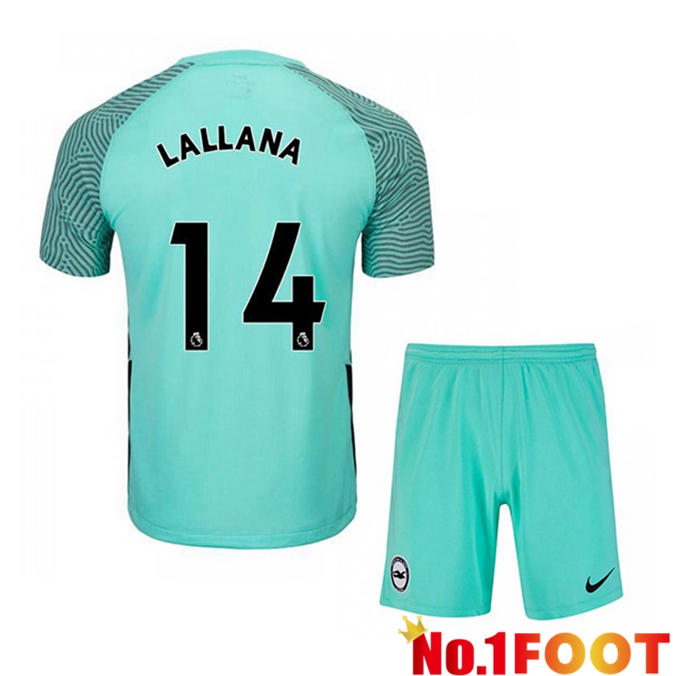 Brentford FC (LALLANA 14) Kids Away Jersey Green 2021/22