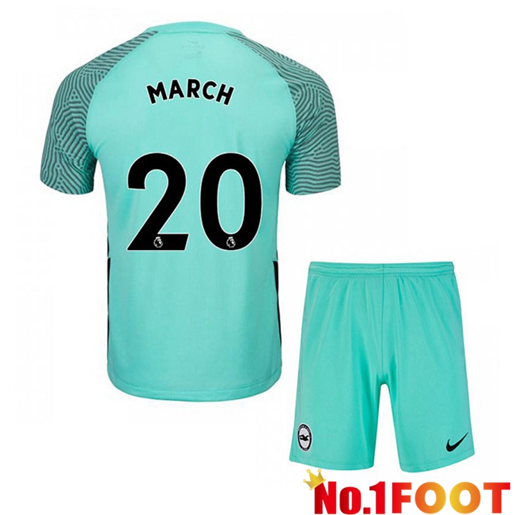 Brentford FC (MARCH 20) Kids Away Jersey Green 2021/22