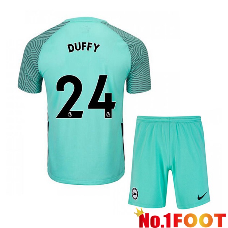 Brentford FC (DUFFY 24) Kids Away Jersey Green 2021/22