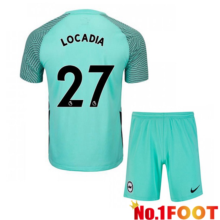 Brentford FC (LOCADIA 27) Kids Away Jersey Green 2021/22