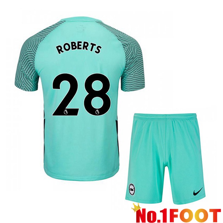 Brentford FC (ROBERTS 28) Kids Away Jersey Green 2021/22