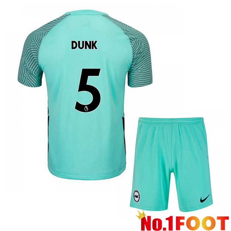 Brentford FC (DUNK 5) Kids Away Jersey Green 2021/22