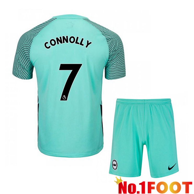 Brentford FC (CONNOLLY 7) Kids Away Jersey Green 2021/22