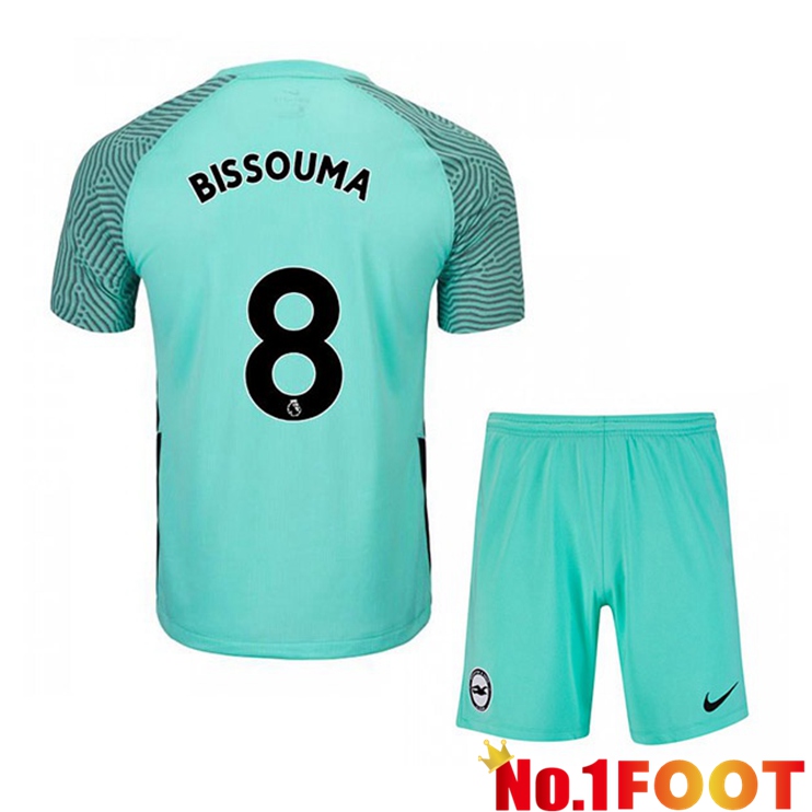 Brentford FC (BISSOUMA 8) Kids Away Jersey Green 2021/22