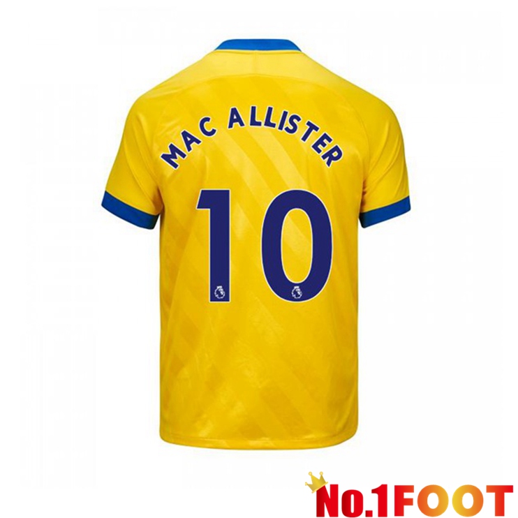 Brentford FC (MAC ALLISTER 10) Third Jersey Yellow 2021/22