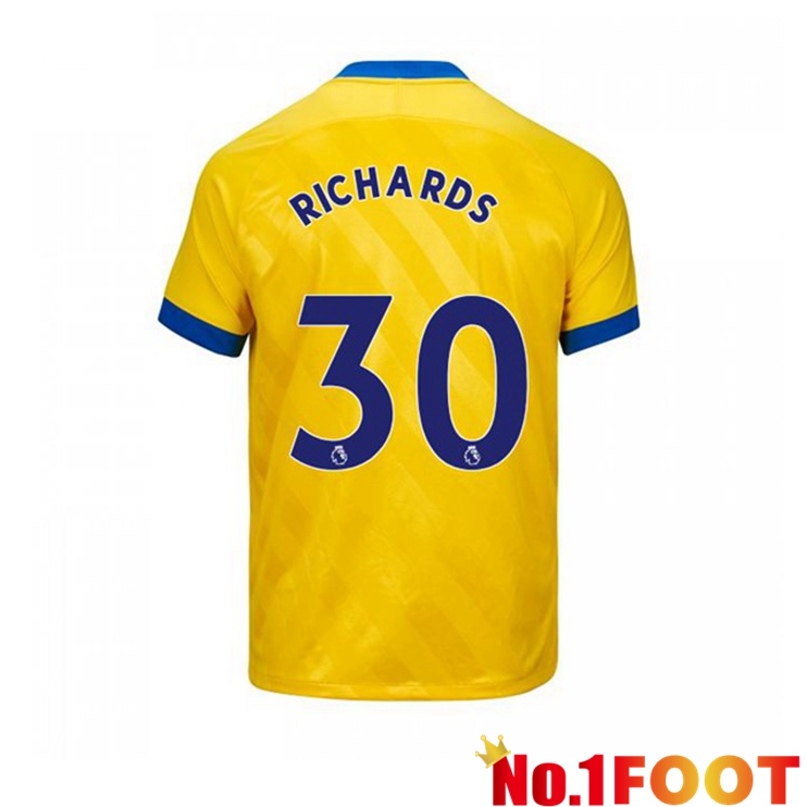 Brentford FC (RICHARDS 30) Third Jersey Yellow 2021/22