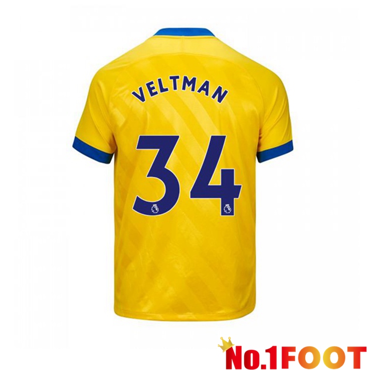 Brentford FC (VELTMAN 34) Third Jersey Yellow 2021/22