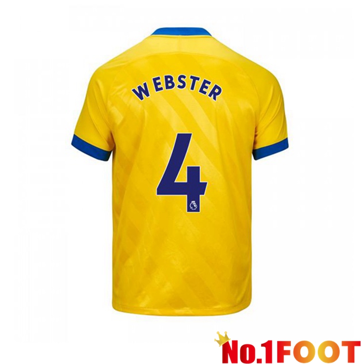 Brentford FC (WEBSTER 4) Third Jersey Yellow 2021/22