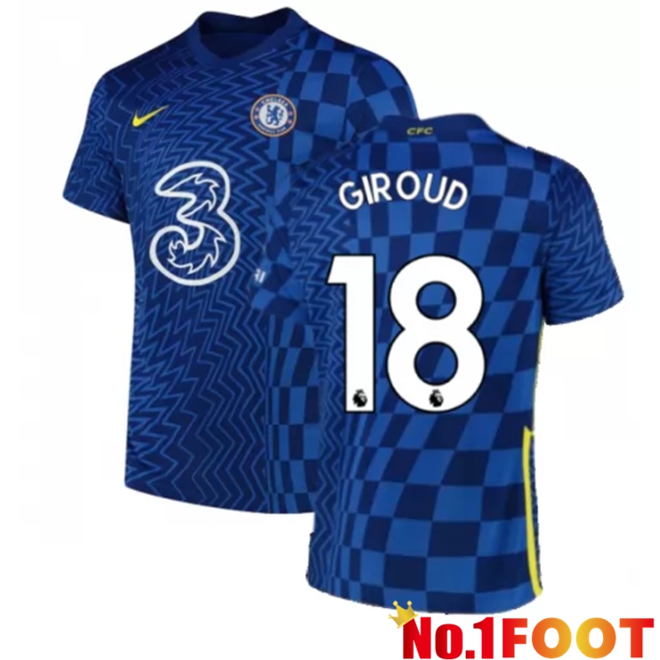 FC Chelsea (GIROUD 18) Home Jersey Blue 2021/2022