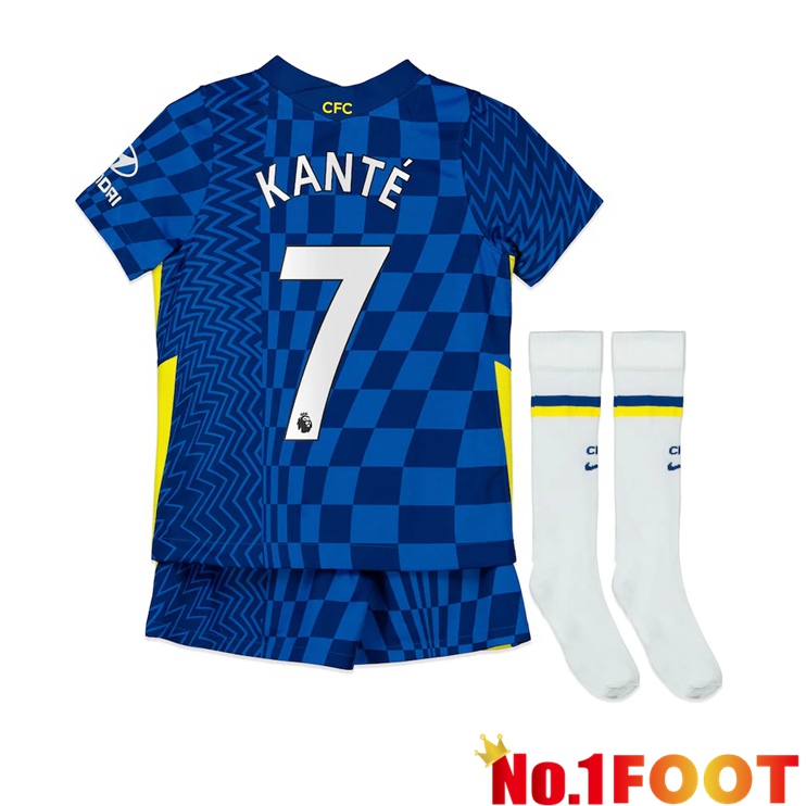 FC Chelsea (KANTE 7) Kids Home Jersey Blue 2021/2022