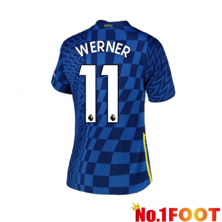 FC Chelsea (WERNER 11) Womens Home Jersey Blue 2021/2022