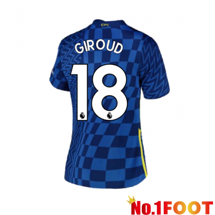 FC Chelsea (GIROUD 18) Womens Home Jersey Blue 2021/2022