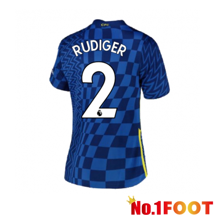 FC Chelsea (RÜDIGER 2) Womens Home Jersey Blue 2021/2022