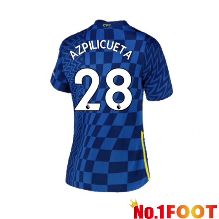 FC Chelsea (AZPILICUETA 28) Womens Home Jersey Blue 2021/2022