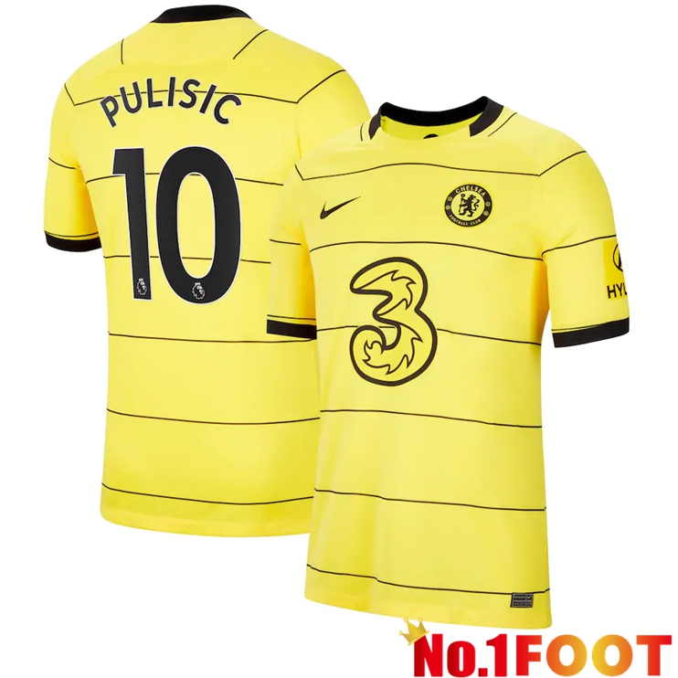 FC Chelsea (PULISIC 10) Away Jersey Yellow 2021/2022