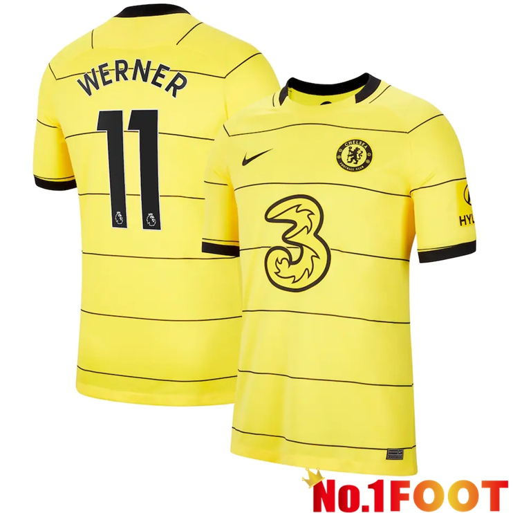 FC Chelsea (WERNER 11) Away Jersey Yellow 2021/2022