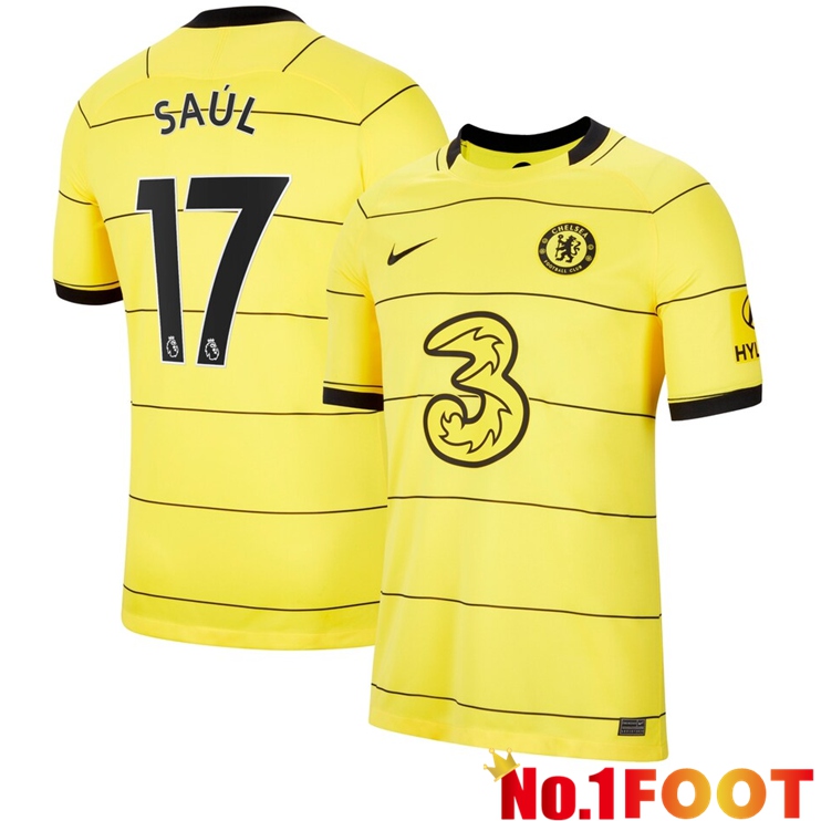 FC Chelsea (SAUL 17) Away Jersey Yellow 2021/2022