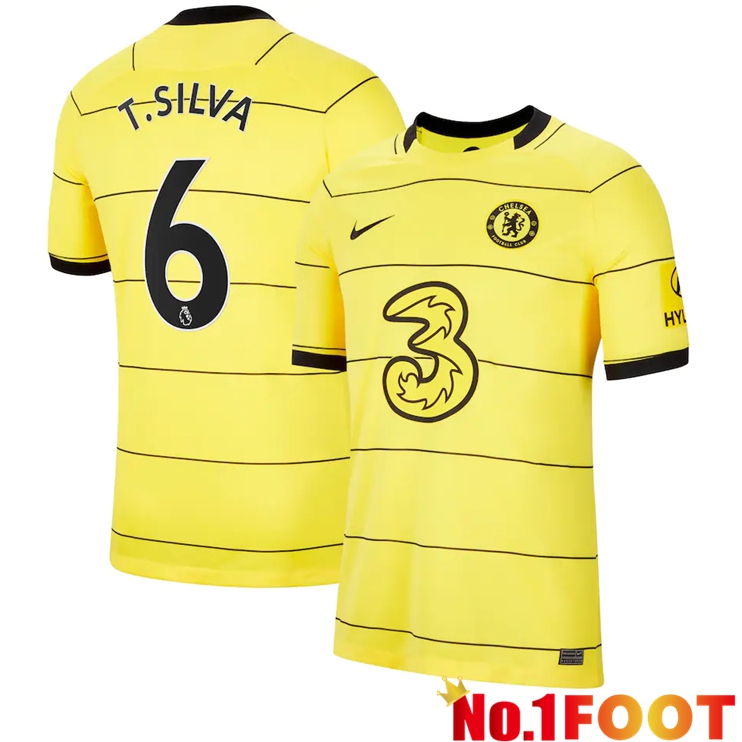 FC Chelsea (T. Silva 6) Away Jersey Yellow 2021/2022